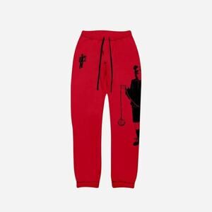Billie Eilish "Leave Me Alone" Red Sweatpants - Medium